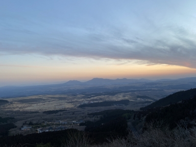 阿蘇連山の夕日